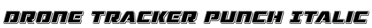 Drone Tracker Punch Italic