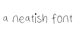 a neatish font