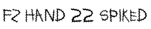 FZ HAND 22 SPIKED Font Image
