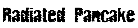 Radiated Pancake Font Image