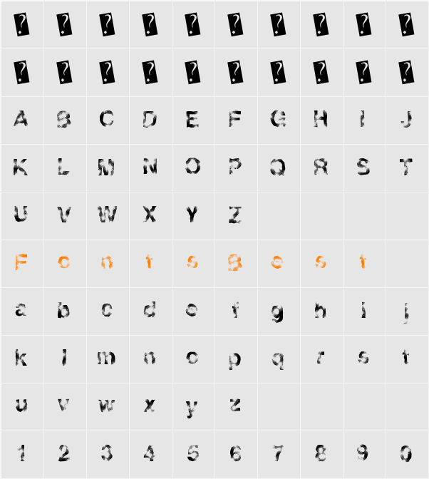 GoldenLights Character Map