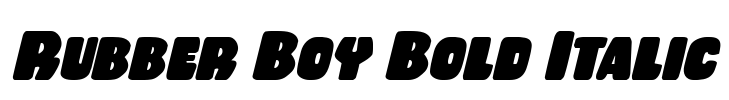 Rubber Boy Bold Italic