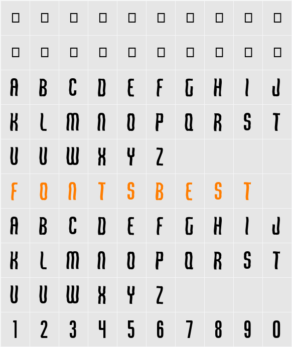 Qirof Character Map