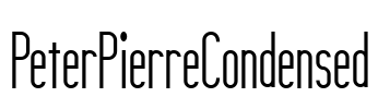 PeterPierreCondensed Font Image