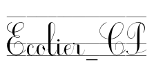 Ecolier_CP Font Image