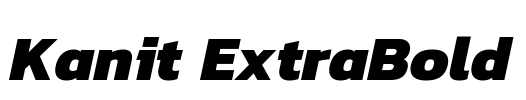 Kanit ExtraBold Font Image