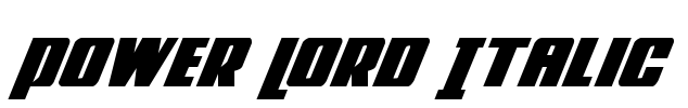 Power Lord Italic