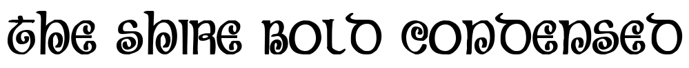 The Shire Bold Condensed Font Image