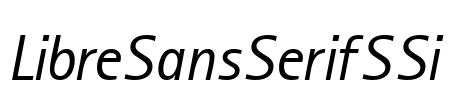 LibreSansSerifSSi