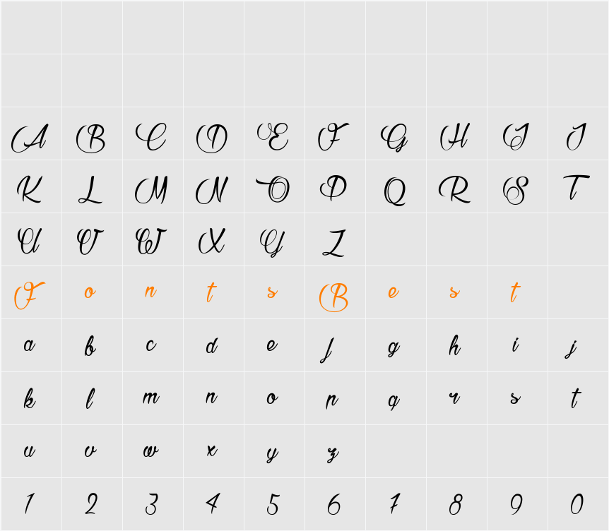 Raisin des Sables Character Map