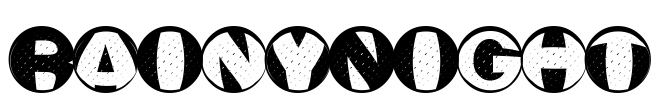 RainyNight Font Image