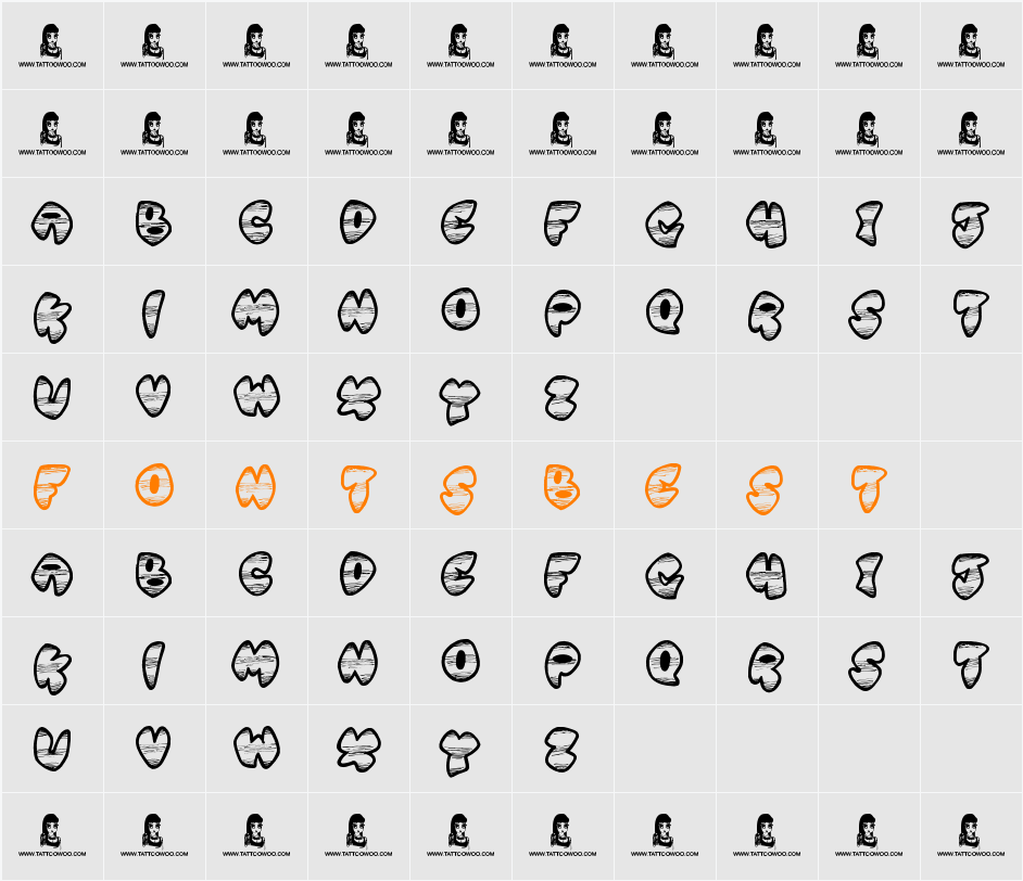 Ghetto Master Character Map