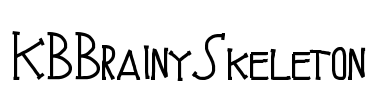 KBBrainySkeleton Font Image