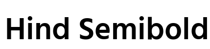 Hind Semibold Font Image