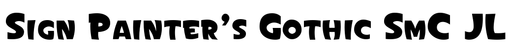 Sign Painter's Gothic SmC JL