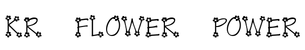 KR Flower Power Font Image