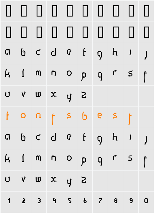 Thaipe Character Map