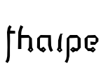 Thaipe Font Image