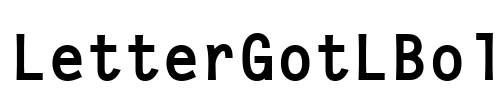 LetterGotLBol Font Image