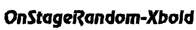OnStageRandom-Xbold Font Image