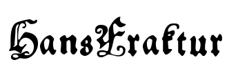 HansFraktur Font Image