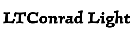 LTConrad Light Font Image