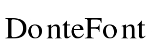 DonteFont Font Image