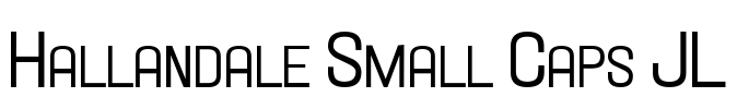 Hallandale Small Caps JL Font Image