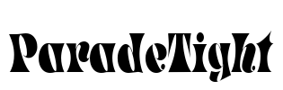 ParadeTight Font Image