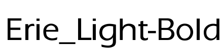 Erie_Light-Bold Font Image
