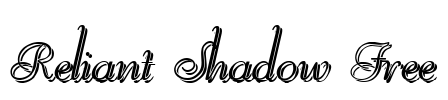 Reliant Shadow Free Font Image