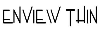 Enview Thin Font Image
