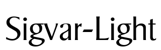 Sigvar-Light Font Image