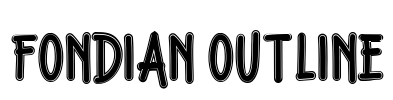 Fondian Outline Font Image