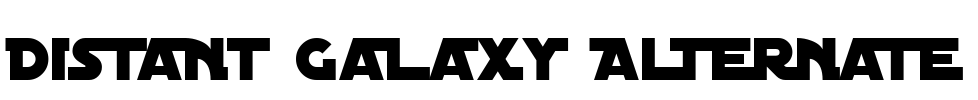Distant Galaxy Alternate Font Image