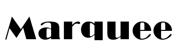 Marquee Font Image