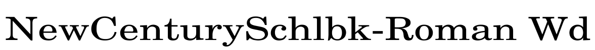 NewCenturySchlbk-Roman Wd