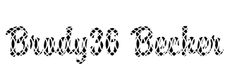 Brody36 Becker Font Image