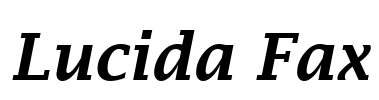 Lucida Fax Font Image