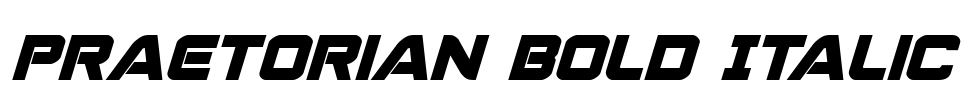 Praetorian Bold Italic