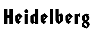 Heidelberg Font Image