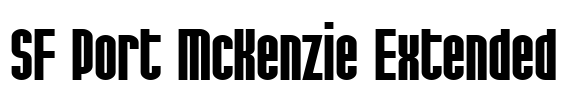 SF Port McKenzie Extended Font Image