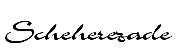 Scheherezade Font Image