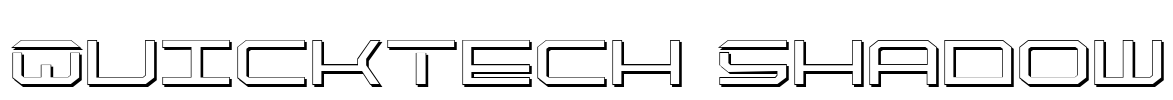 QuickTech Shadow Font Image