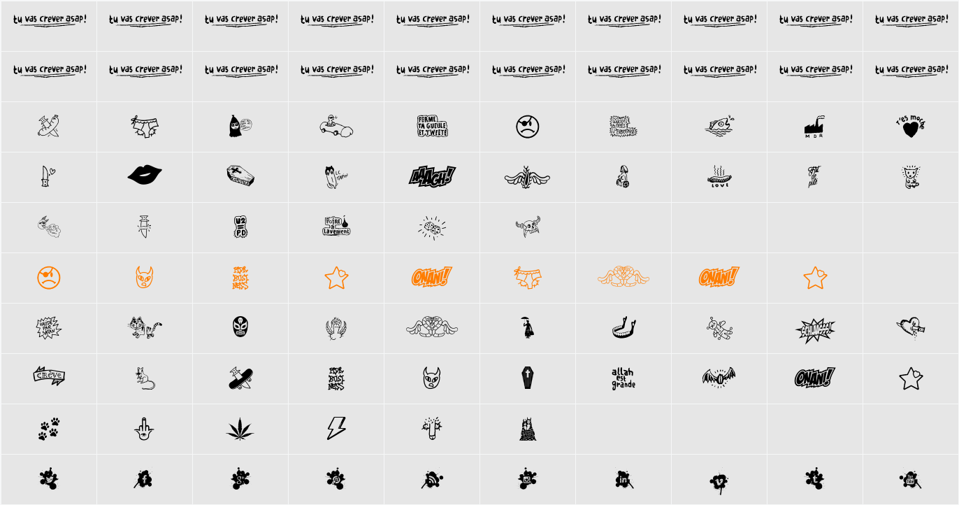 WC Schlaasss Classic Character Map