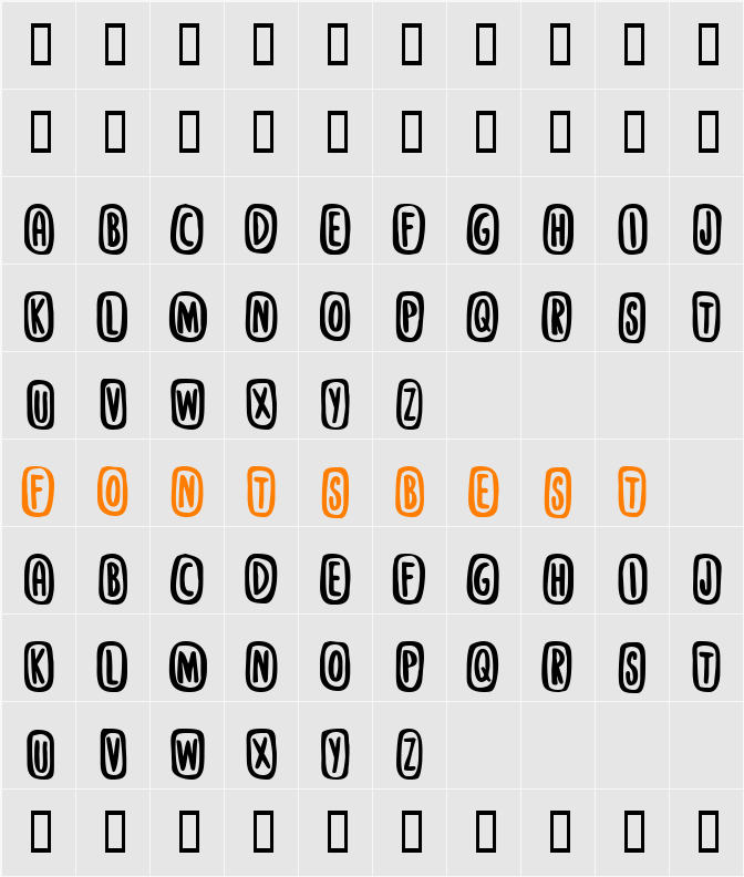 Stanky Character Map