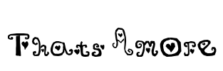 Thats Amore Font Image