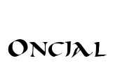 Oncial Font Image