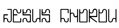 Jesus Chorou Font Image