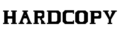 HARDCOPY Font Image